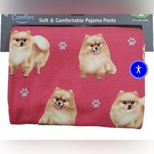 Unisex Pomeranian Print Pajama Pants